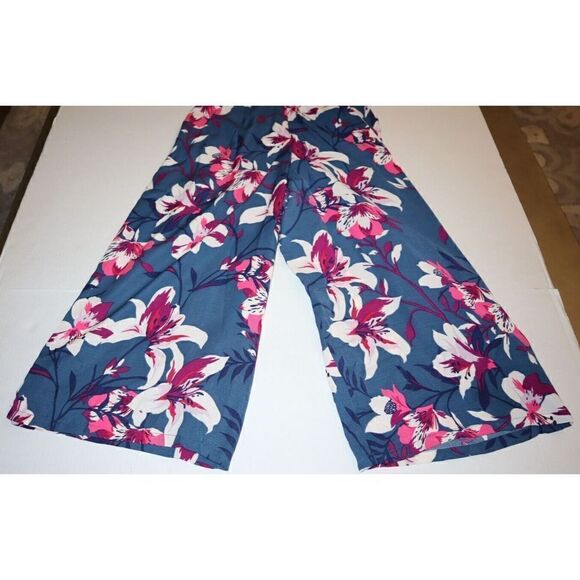 Adelyn Rae 5970298 Women's Sz XS Blue Multi Floral Print Shayne Jumpsuit $108 - Picture 8 of 12